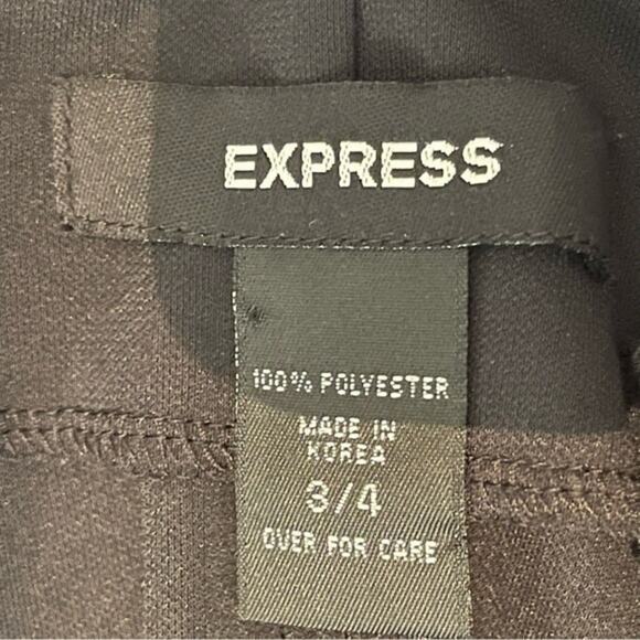 Express Drape Neck Little Black‎ Dress Minimalist Neutral Y2K NWOT Size 3/4 - Picture 8 of 11